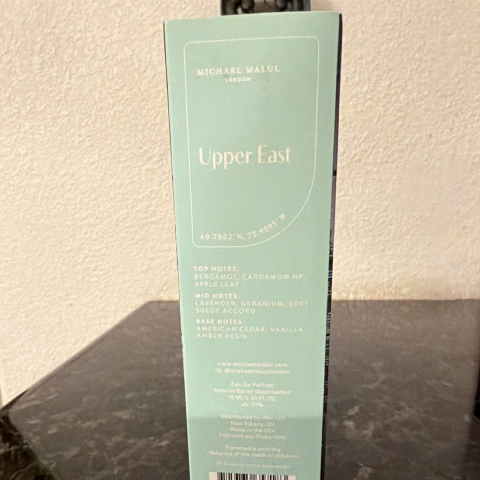 Michael Malul London Upper East Eau de Parfum Spray Bergamot 10ml/Travel