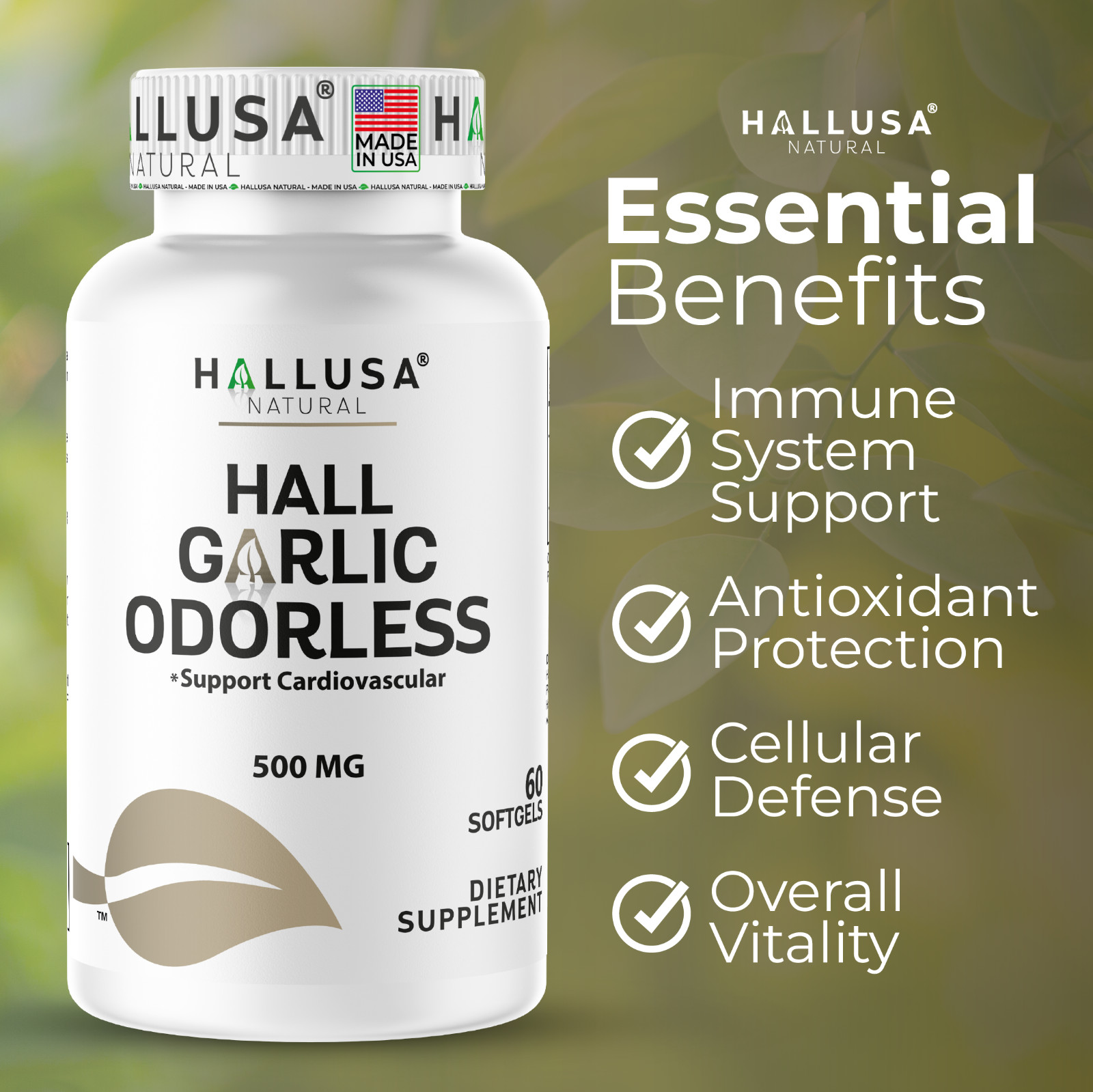 GARLIC ODORLESS Heart Health & Cardiovascular Support – Cholesterol High 60 soft