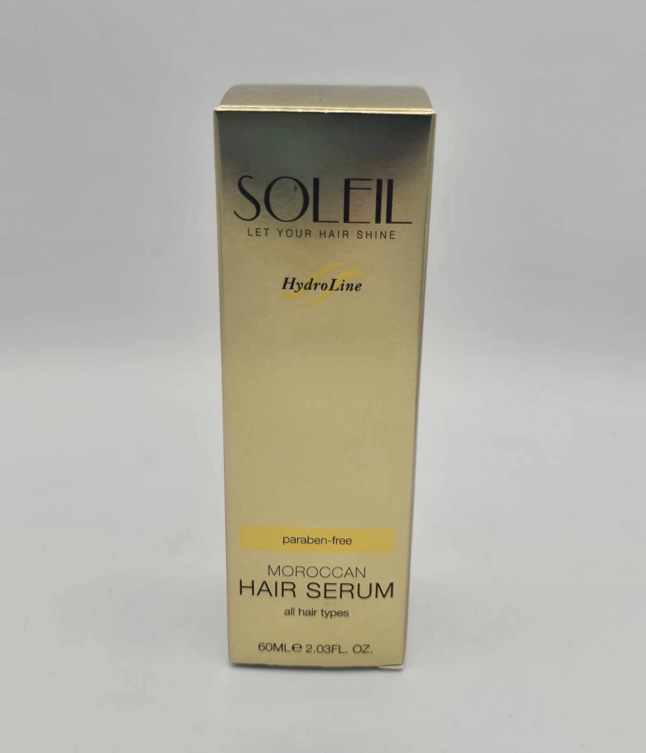 New SOLEIL HydroLine Moroccan Hair Serum 60ml 2.03oz all hair types paraben free