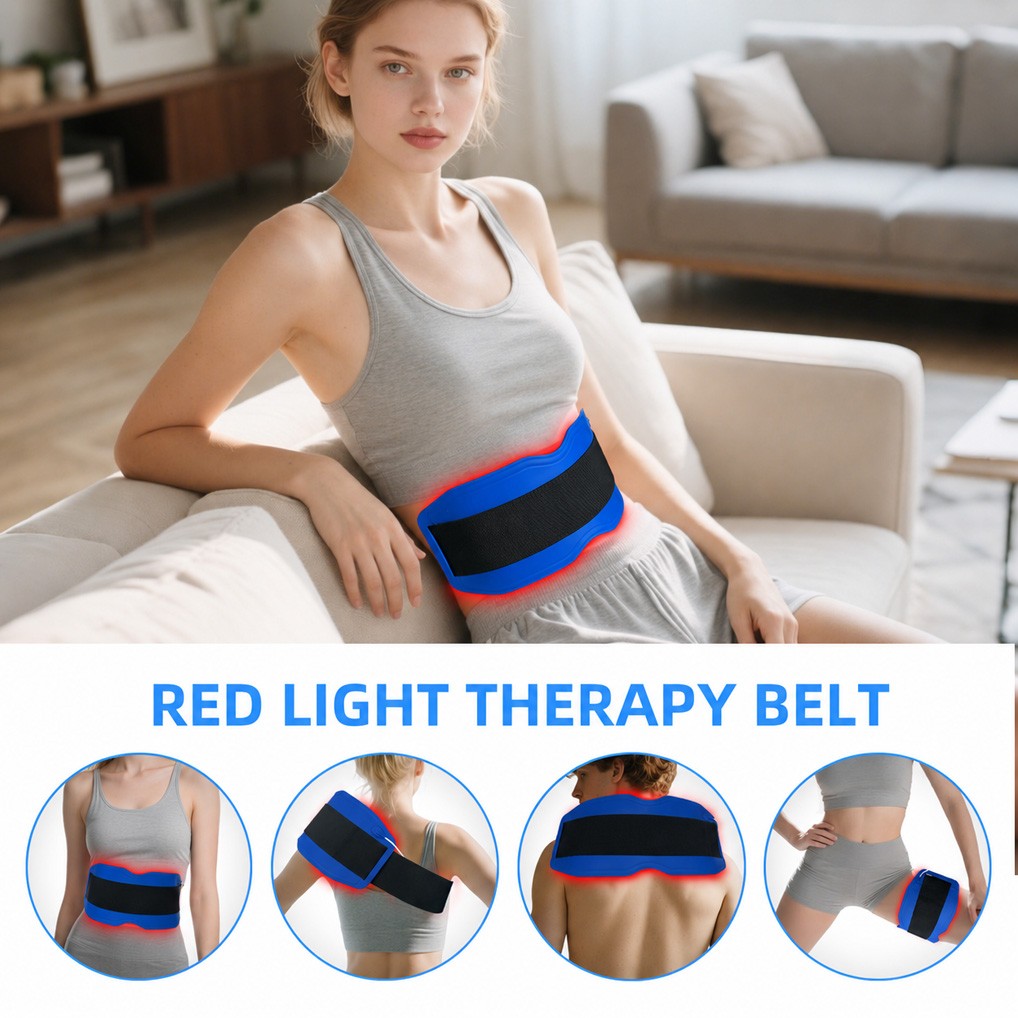 660nm 850nm 940nm Red Light Therapy Leg Waist Heating Pad Belt for Joints Pain