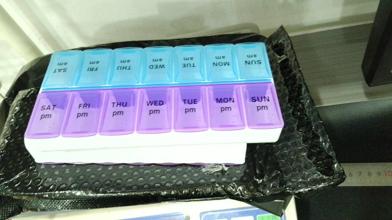 2PCS Weekly Pill Box Organizer Twice a Day 7 day AMPM Medicine Organizer Case US