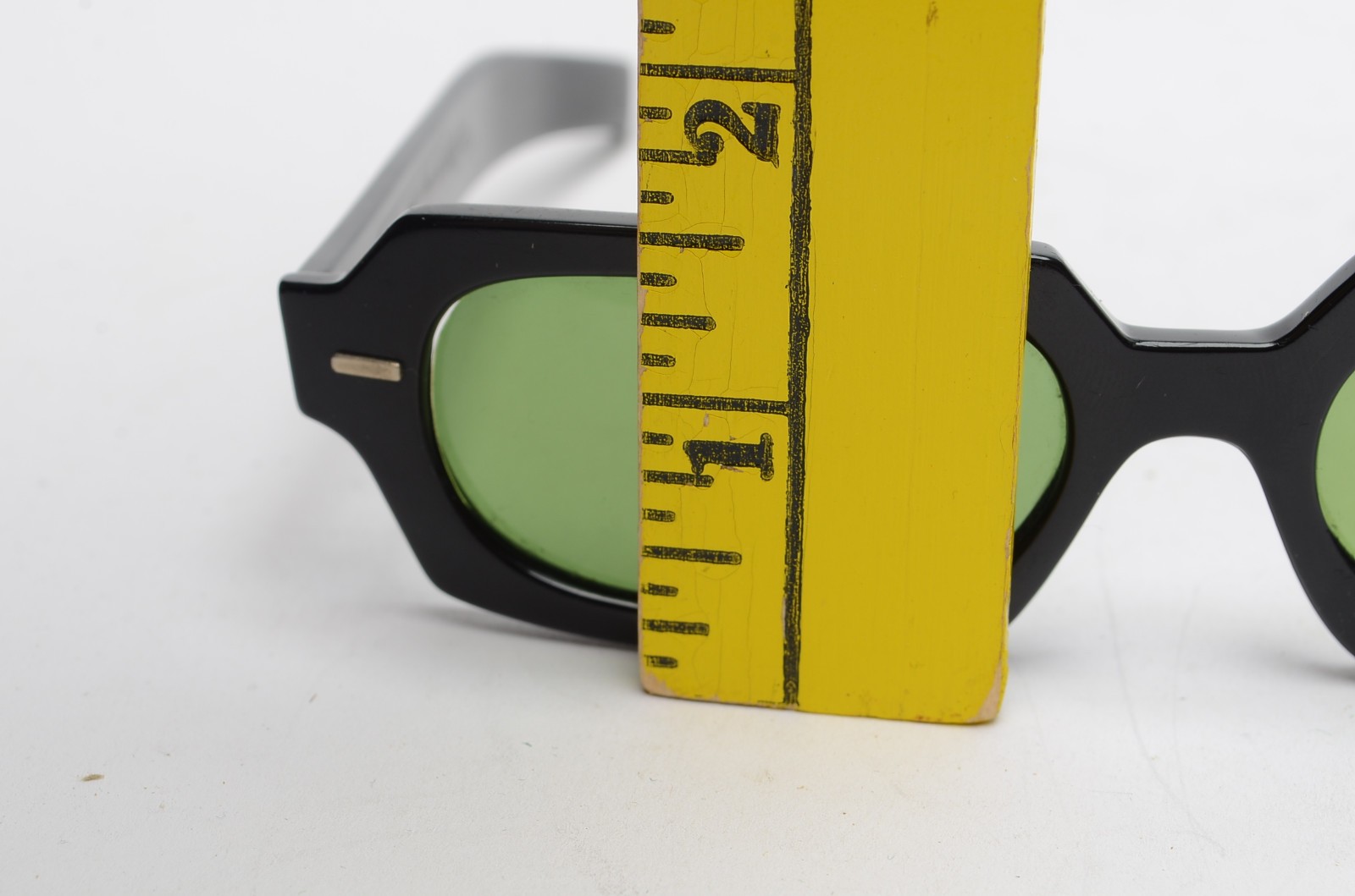 Vintage Cool-Ray Polaroid #120 Black Green Lens Sunglasses w/ Ray-Ban Case