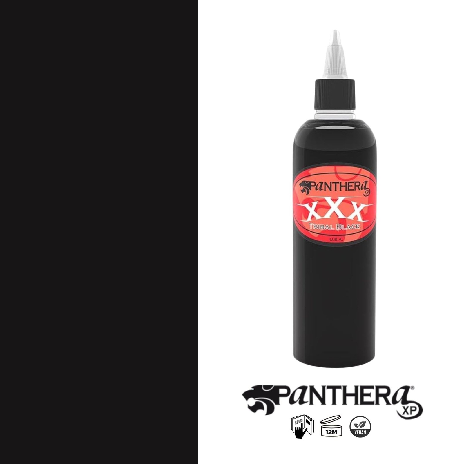 Panthera Tattoo Ink – XXX TRIBAL BLACK – 5oz Bottle 5.1 fl oz
