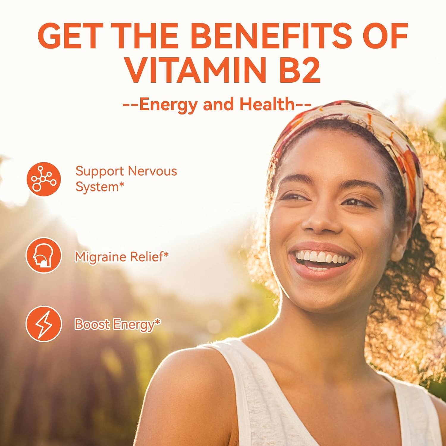 Vitamin B2 Gummies Riboflavin 400mg Supplement with Magnesium for Adults