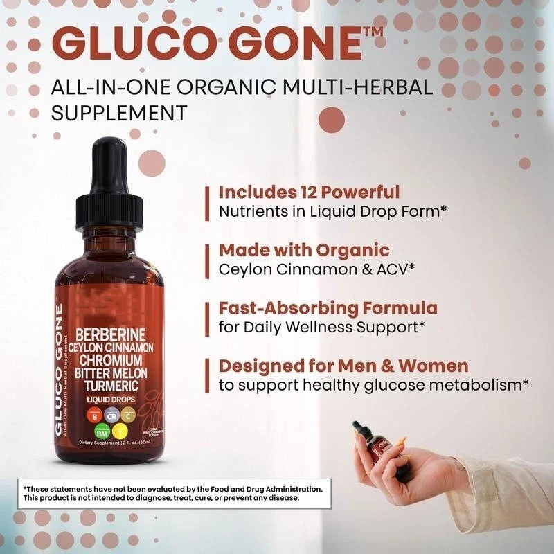 Berberine 3000mg Gymnema/Apple Cider Vinegar/Chromium/Ceylon Cinnamon 2oz Drops