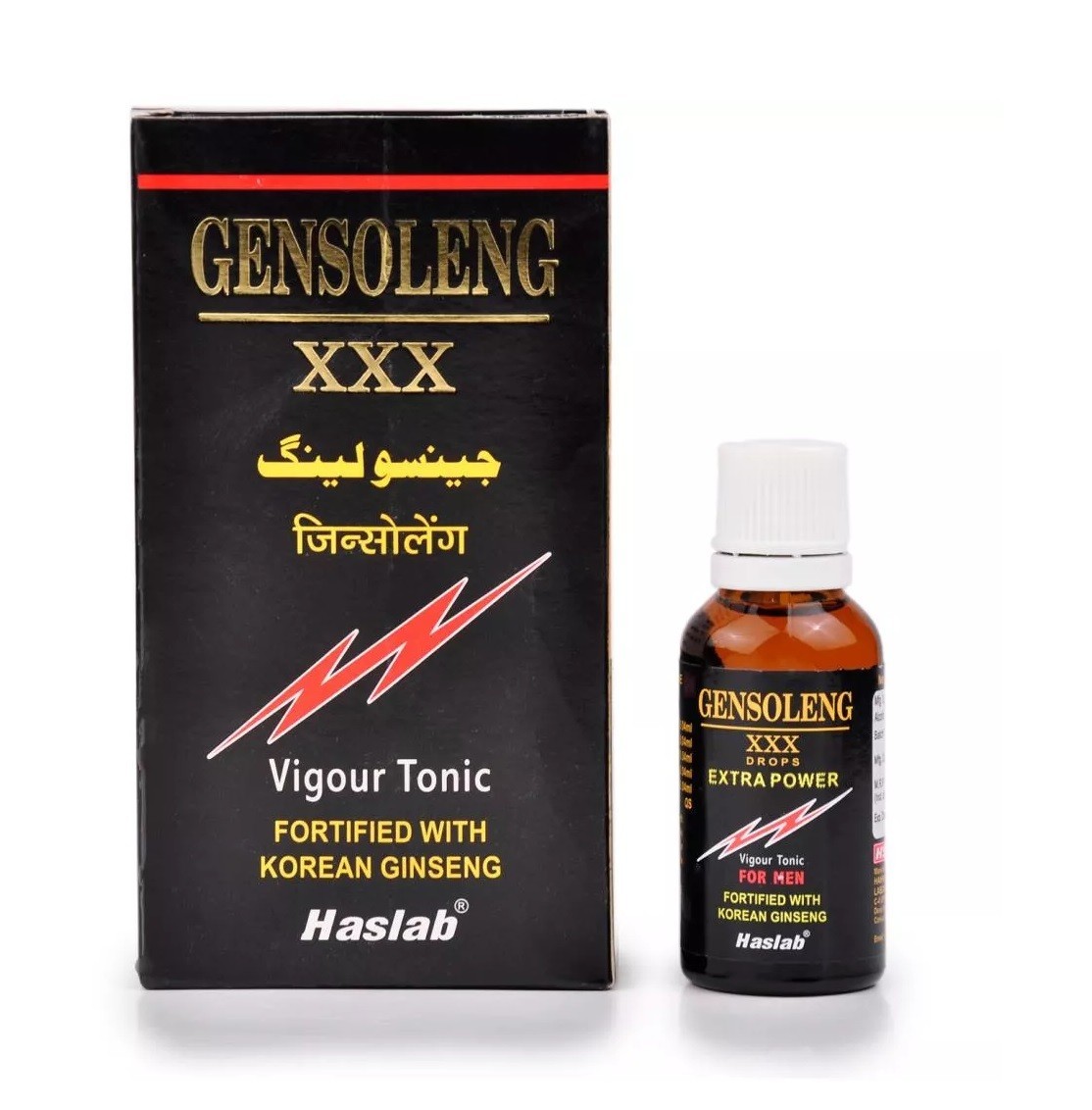 Haslab Homeopathic Gensoleng XXX Drops with Ginseng (30ml)