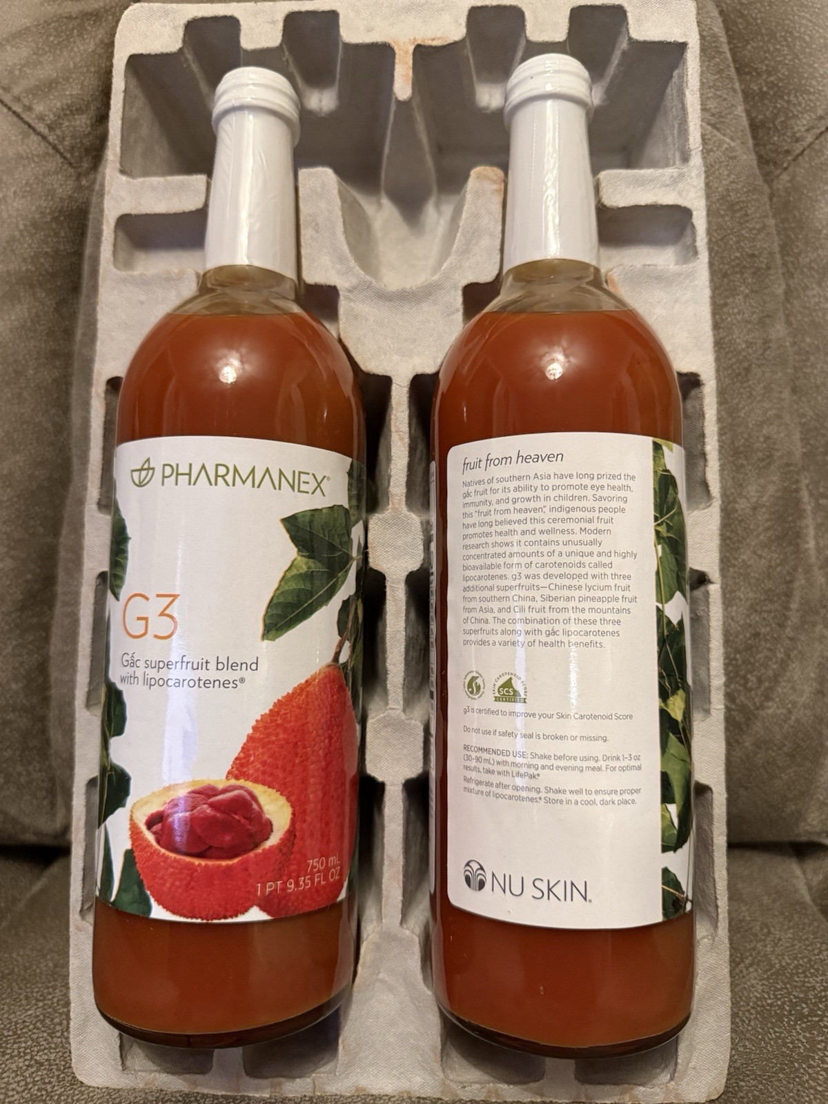 11/2027 Nu Skin Nuskin Pharmanex G3 Juice 2 Bottles. Boxed/Sealed Exp. 10/2027