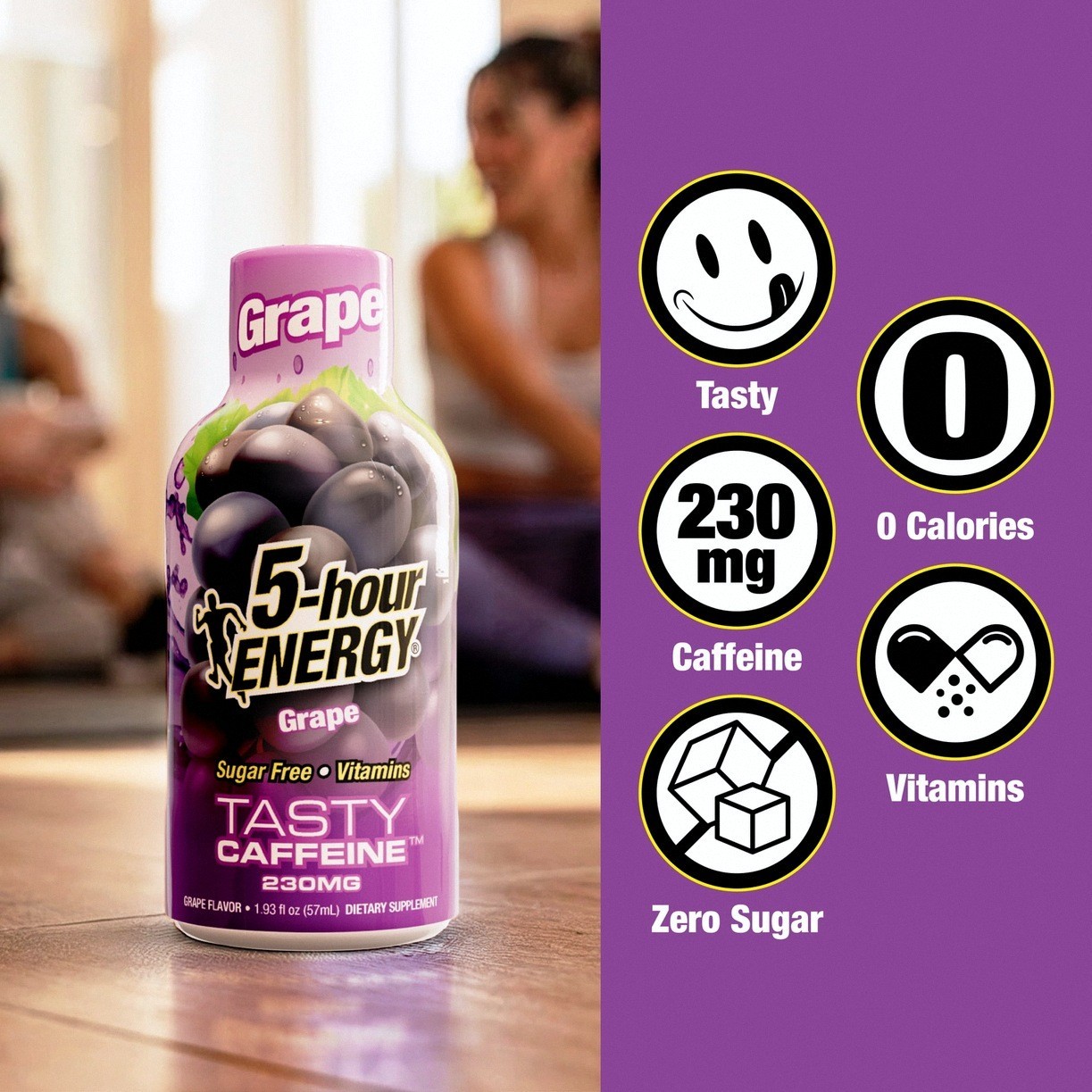 5-hour ENERGY Shot, Extra Strength, Grape, 15 Count – Single Size