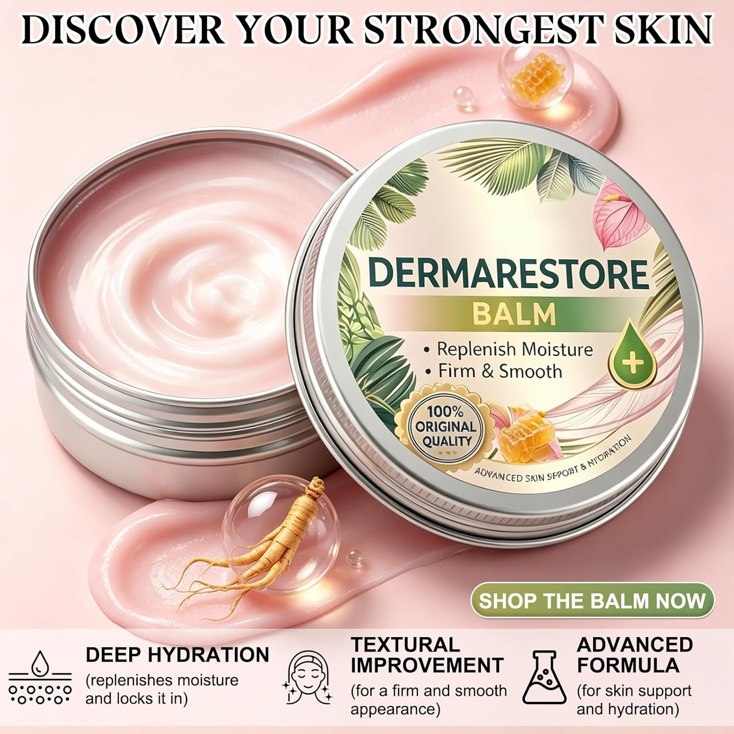 2Pcs Derma Restore Balm,Dermarestore Miracle Balm,Comfortable Balms,Moisturizing