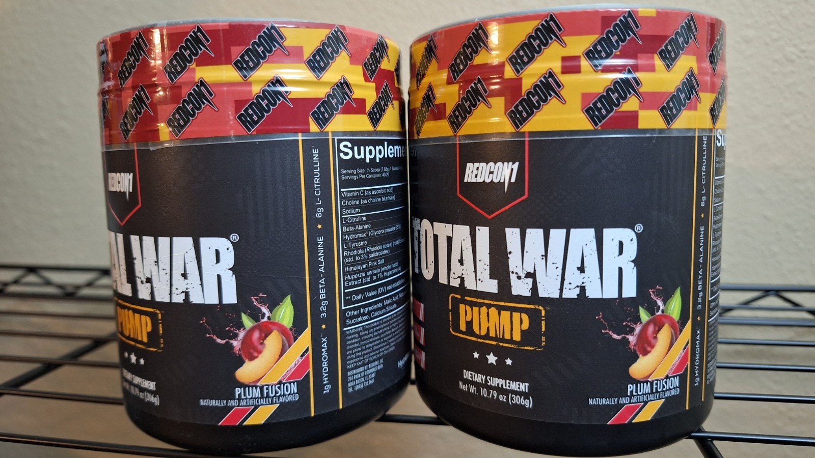 REDCON1 Total War PUMP Stimulant-free Preworkout,Plum Fusion,40 Serv,07/2027✨