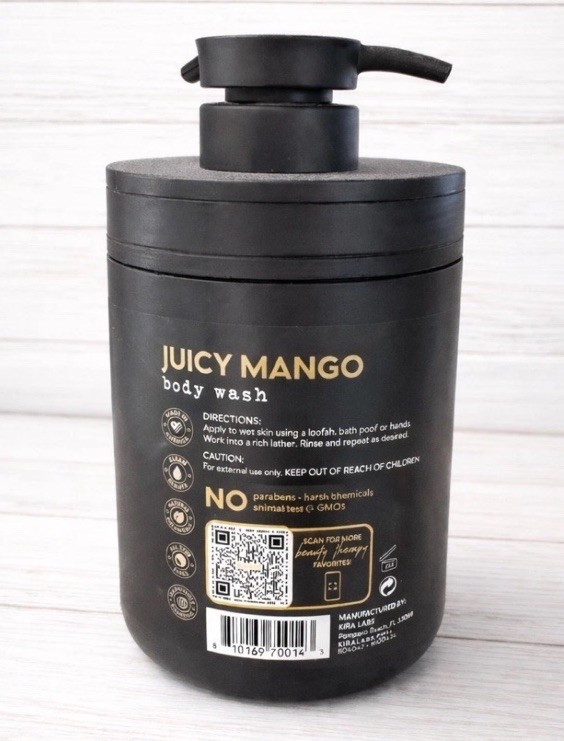 BOTANICAL SPA THERAPY JUCY MANGO 🥭WATER BODY WASH W/SHEA BUTTER & VITAMIN E