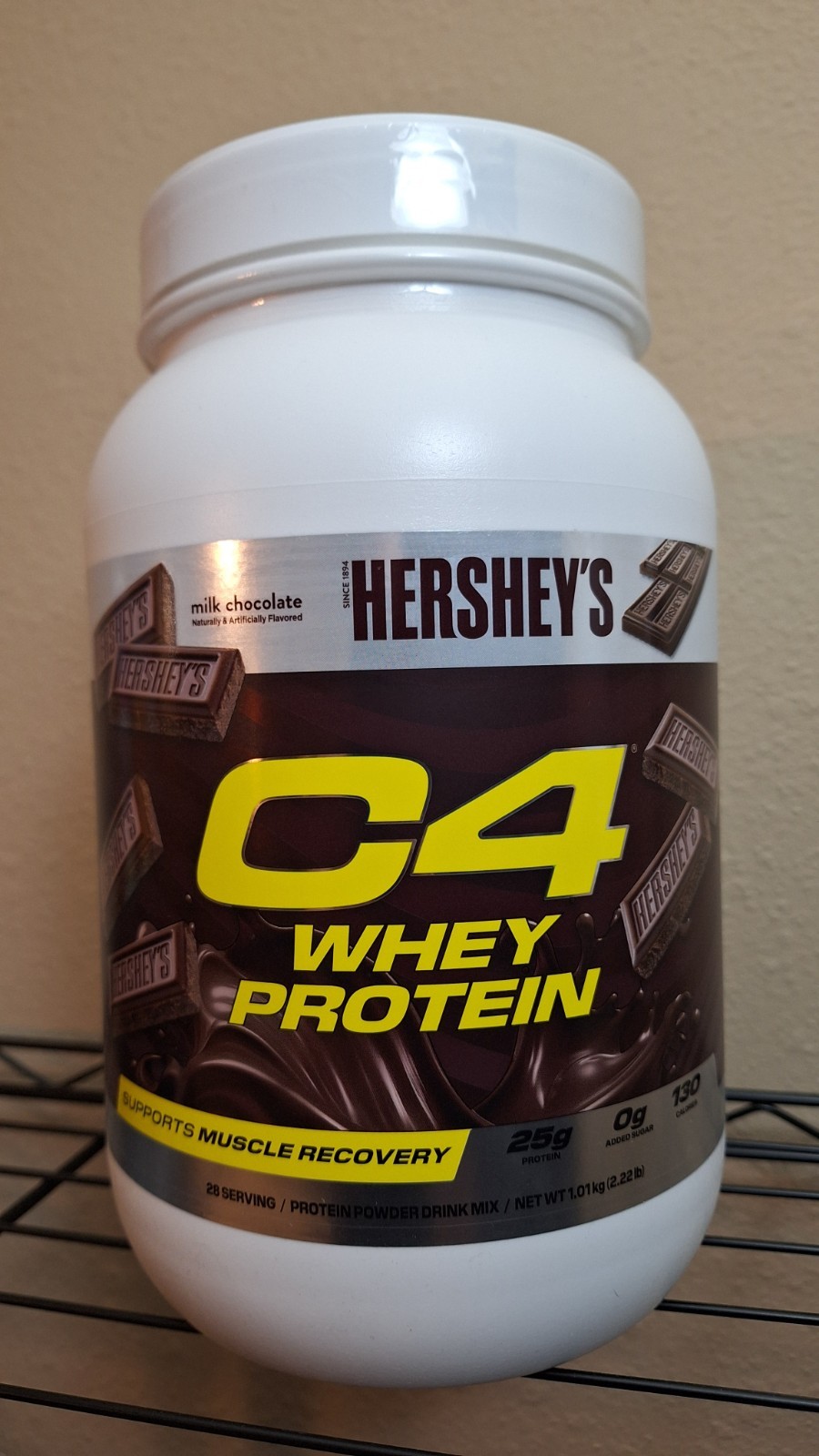 C4 Whey Protein Powder, Hershey’s Milk Chocolate, 2.22 lb, 28 Serv, 10/2027✨️