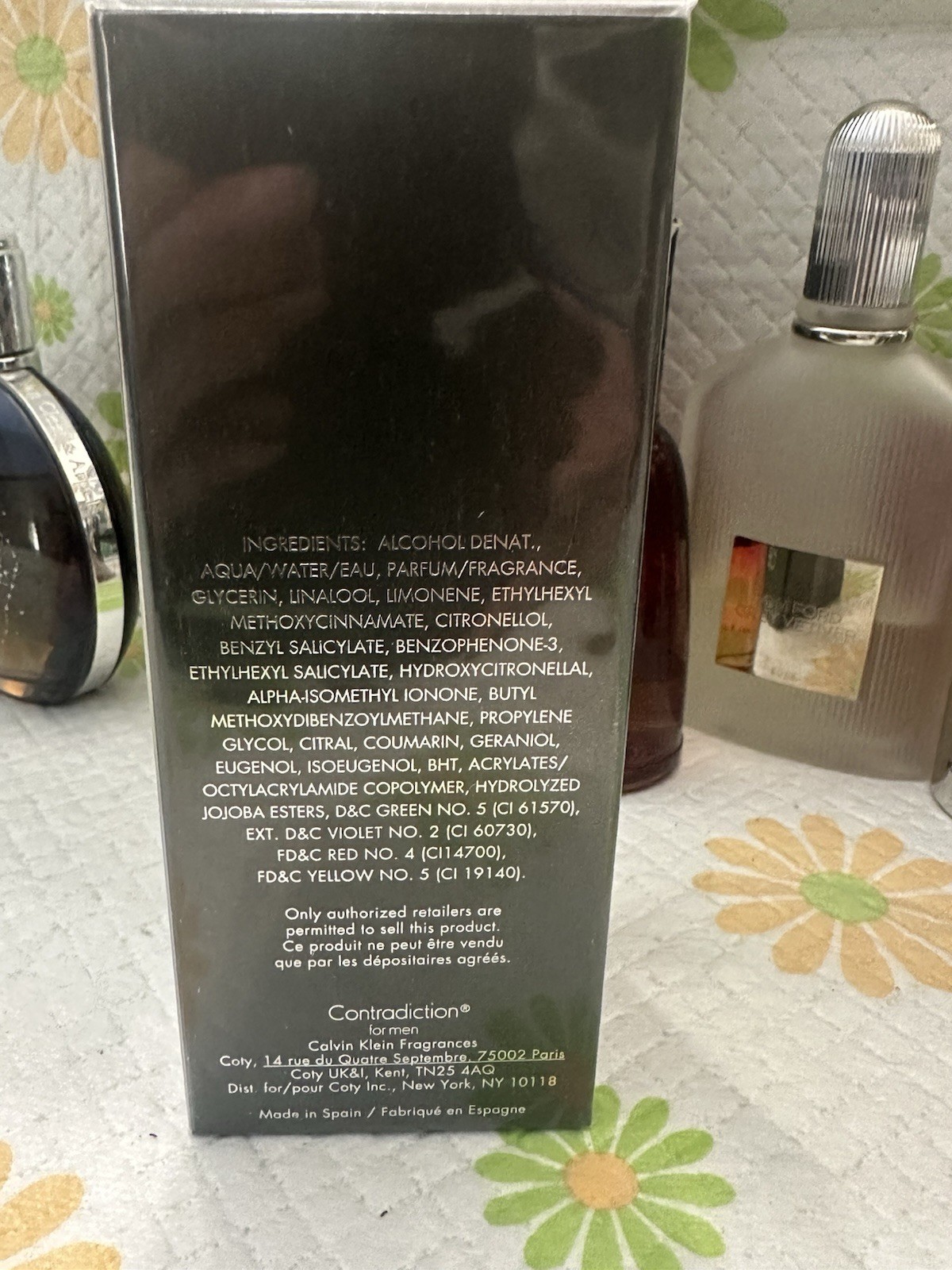CONTRADICTION CALVIN KLEIN 3.4oz Eau de Toilette Men’ Sealed box. Discontinued