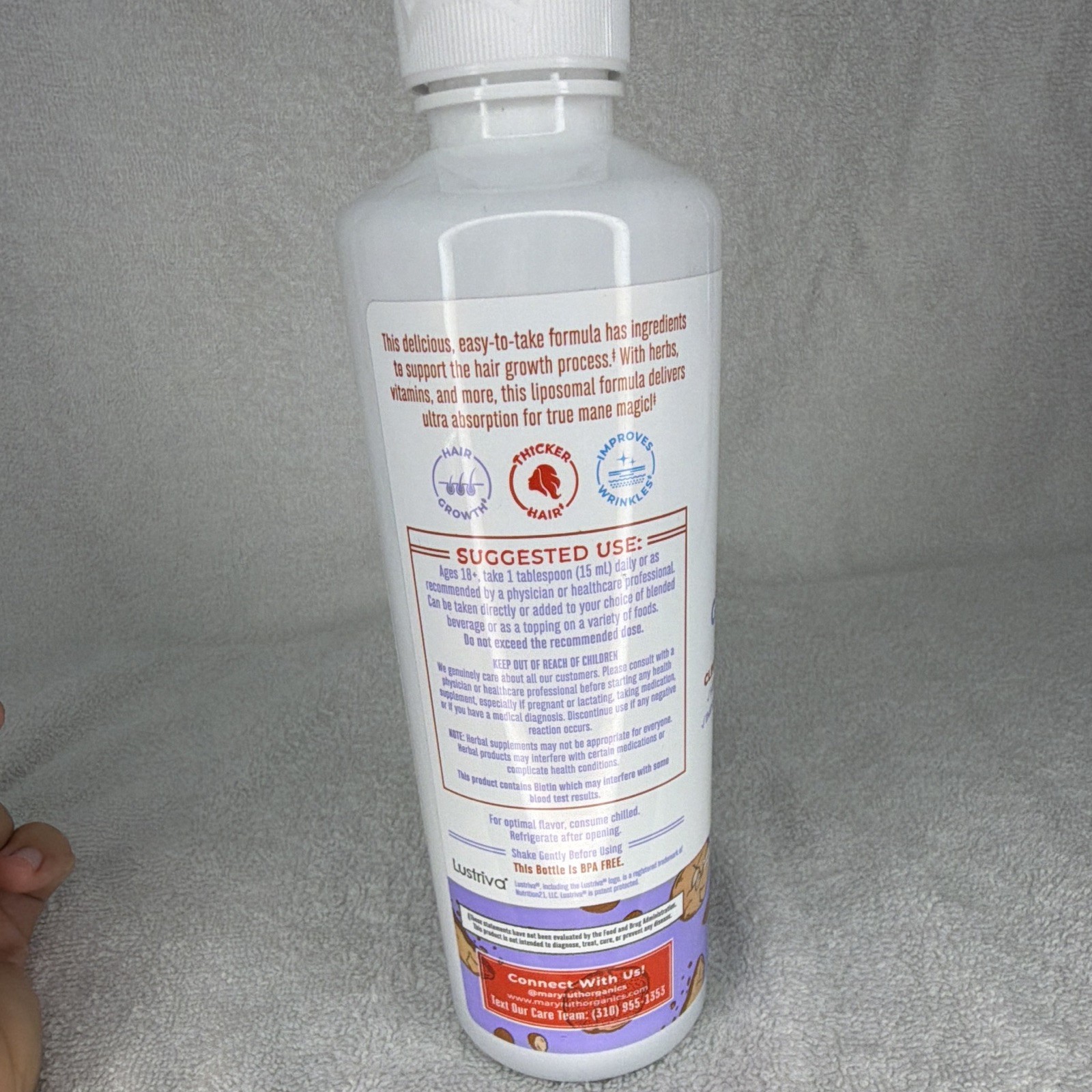 MaryRuth’s Hair Growth Max Liposomal Growth Promoter Almond Cookie 15.22 oz