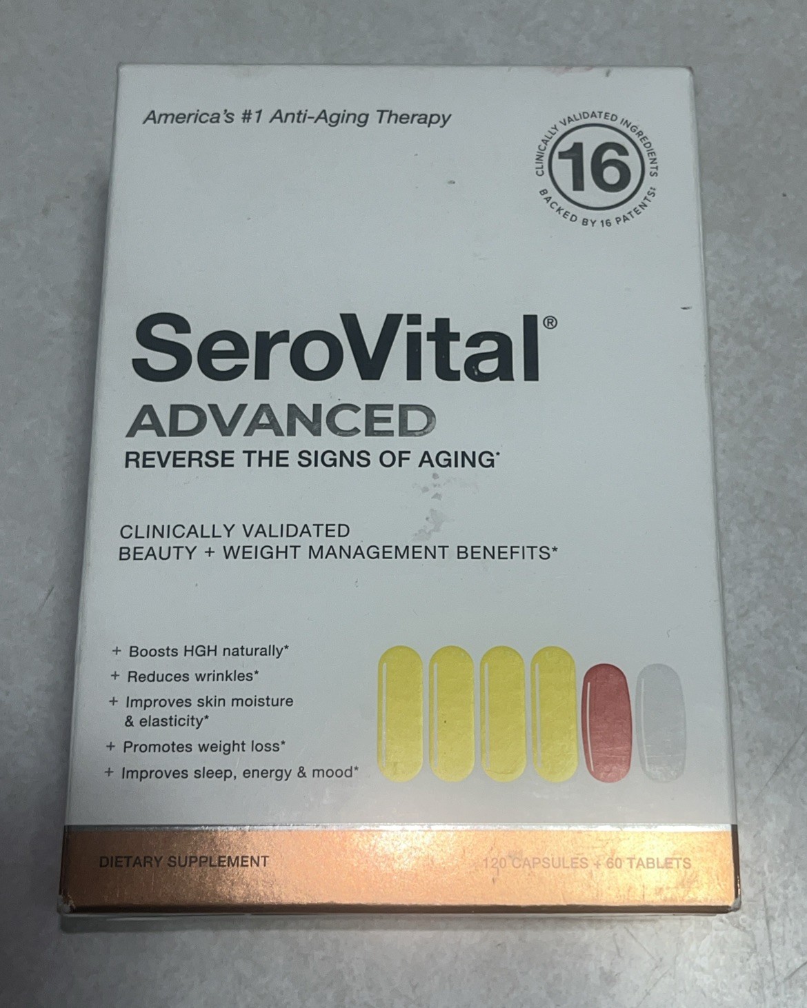 SeroVital Advanced Dietary Supplement 120 Capsules + 60 Tablets
