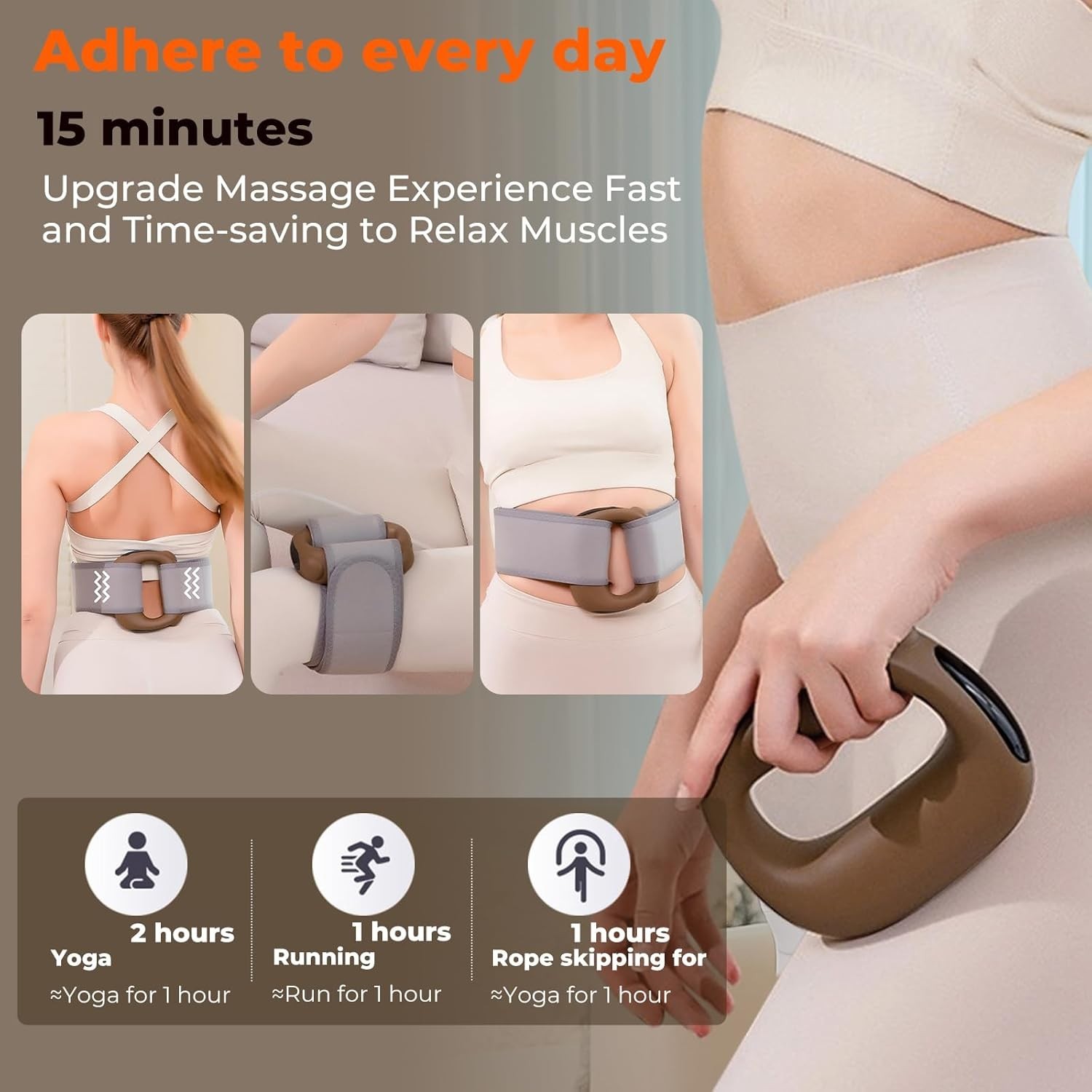 Versatile Heated Massage Gun for Fatigue Relief – Ideal for Athletes & Daily Use