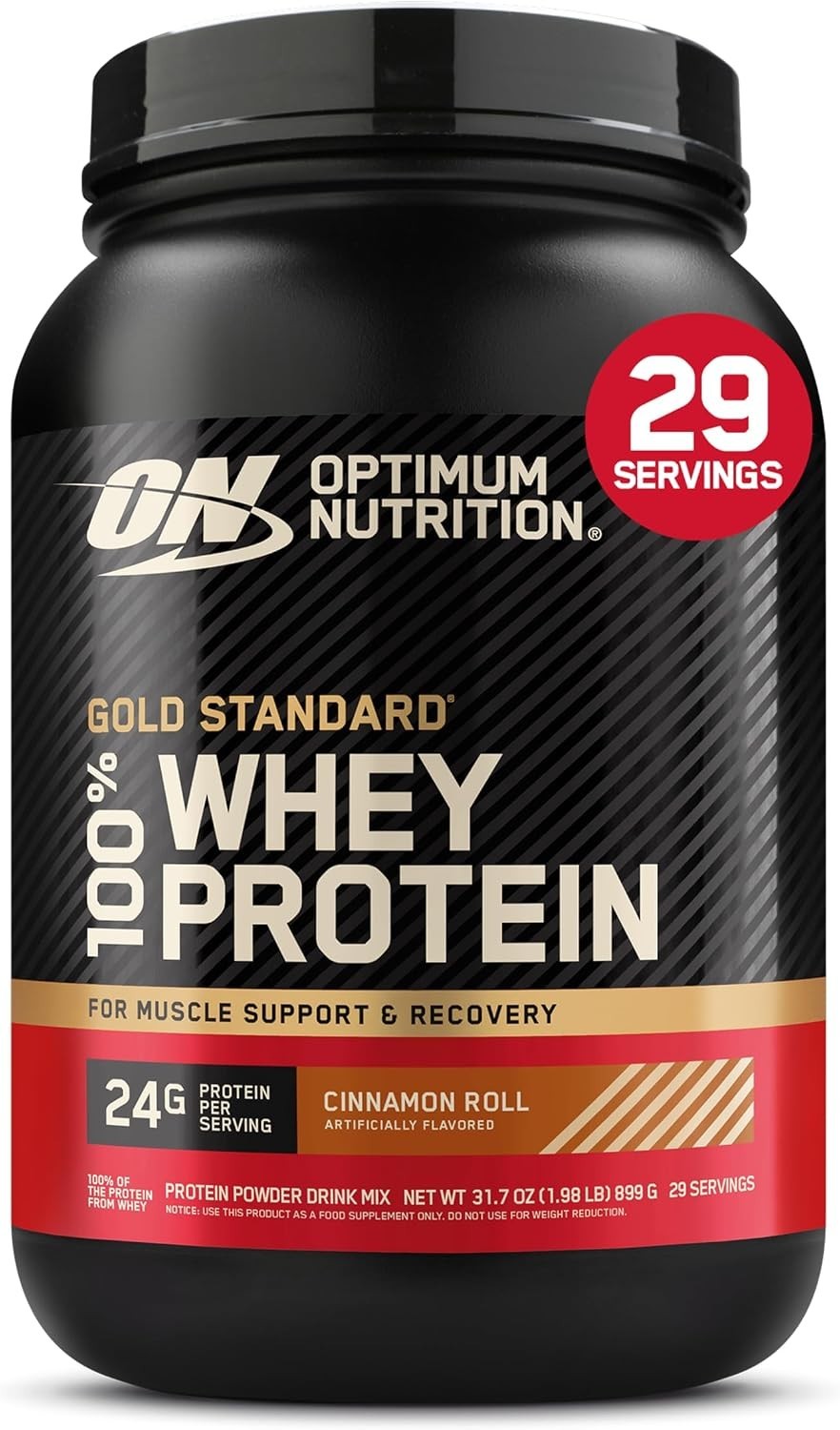 Optimum Nutrition New Flavor Gold Standard , Cinnamon Roll, 2 Pound