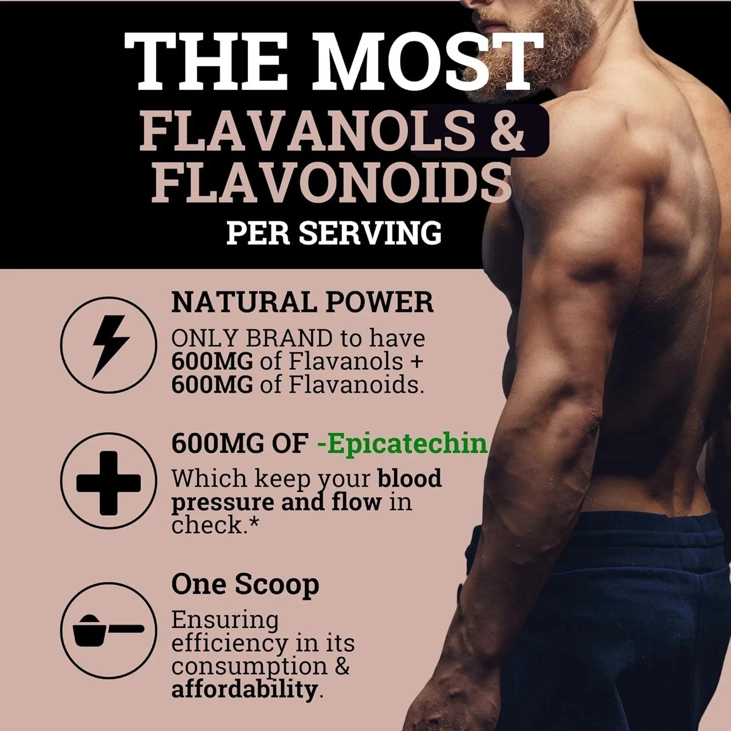 1 Pack High Flavanol Cocoa Powder & Flavonoids Supplements 1200mg NEW