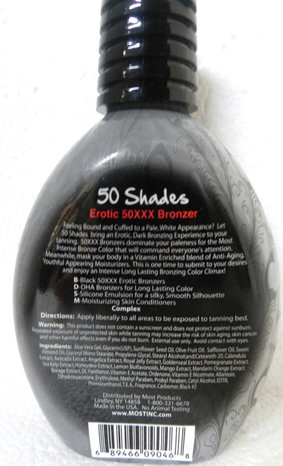 50 SHADES EROTIC 50XXX INTENSE BRONZING BRONZER TANNING BED LOTION BY MOST RARE!