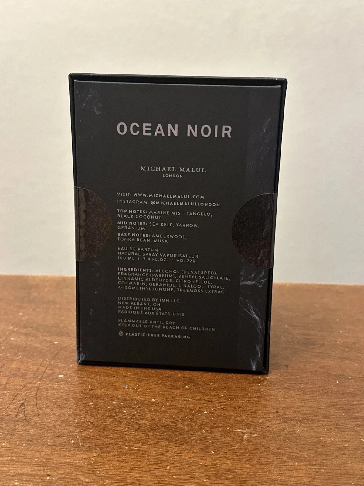 Michael Malul Ocean Noir Men’s Eau de Parfum EDP 3.4oz 100ml NEW SEALED