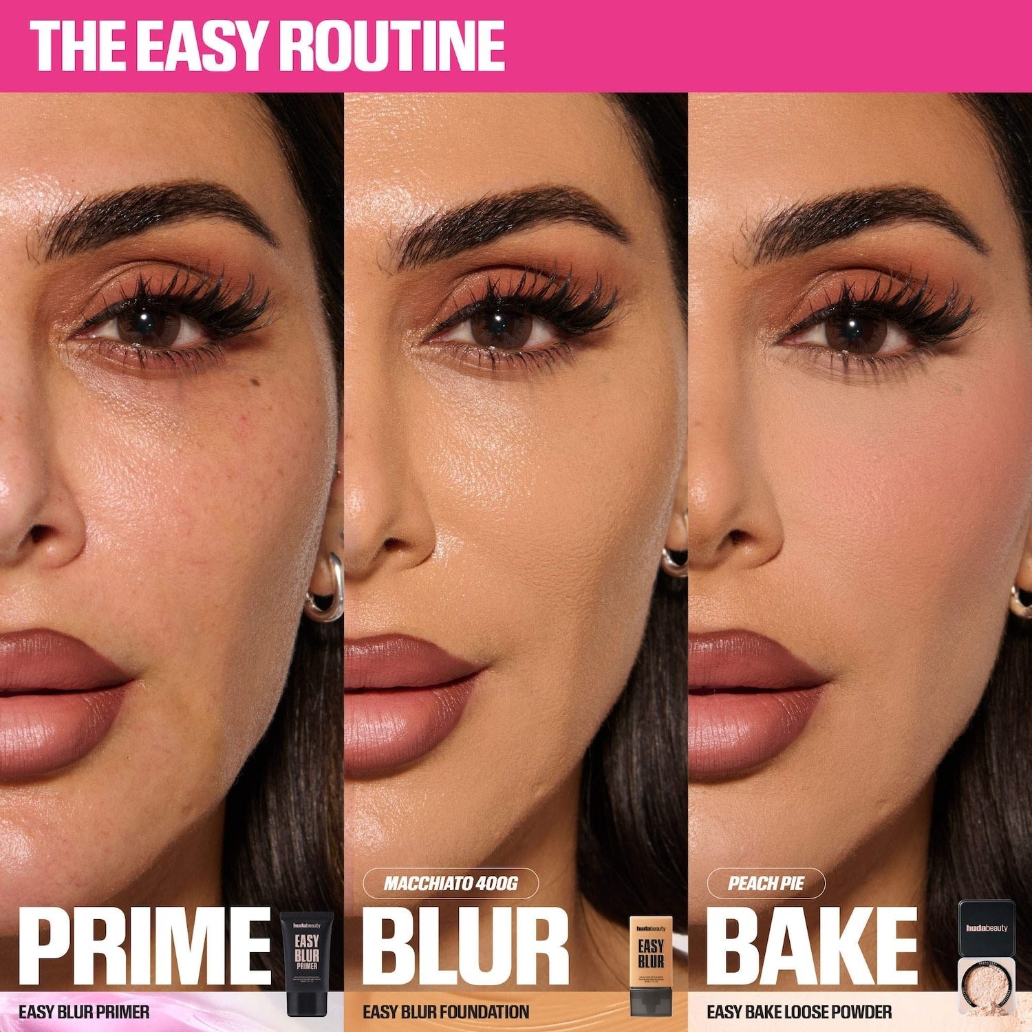 Authentic HUDA BEAUTY Mini Easy Bake Loose Baking Setting Powder,7 SHADES,6 g