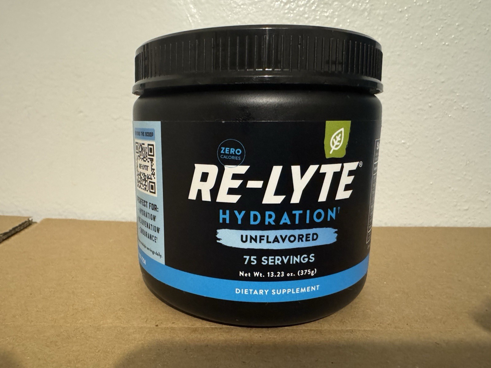 Redmond Re-Lyte Hydration Electrolyte Mix Unflavored 75 Servings BRAND NEW!