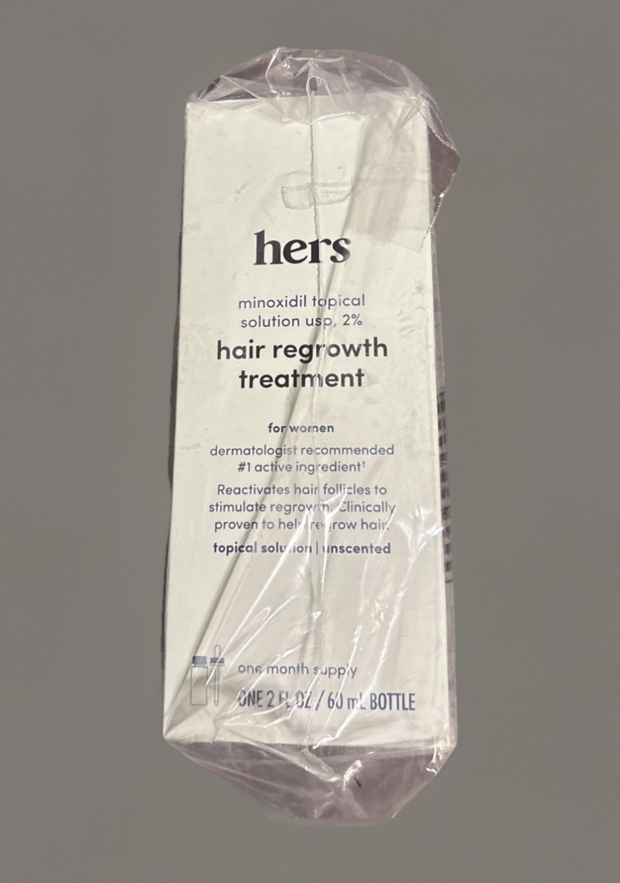 2 Hers Hair Regrowth Treatment for Women 2 fl oz Exp 9/26 ** Free Shipping **