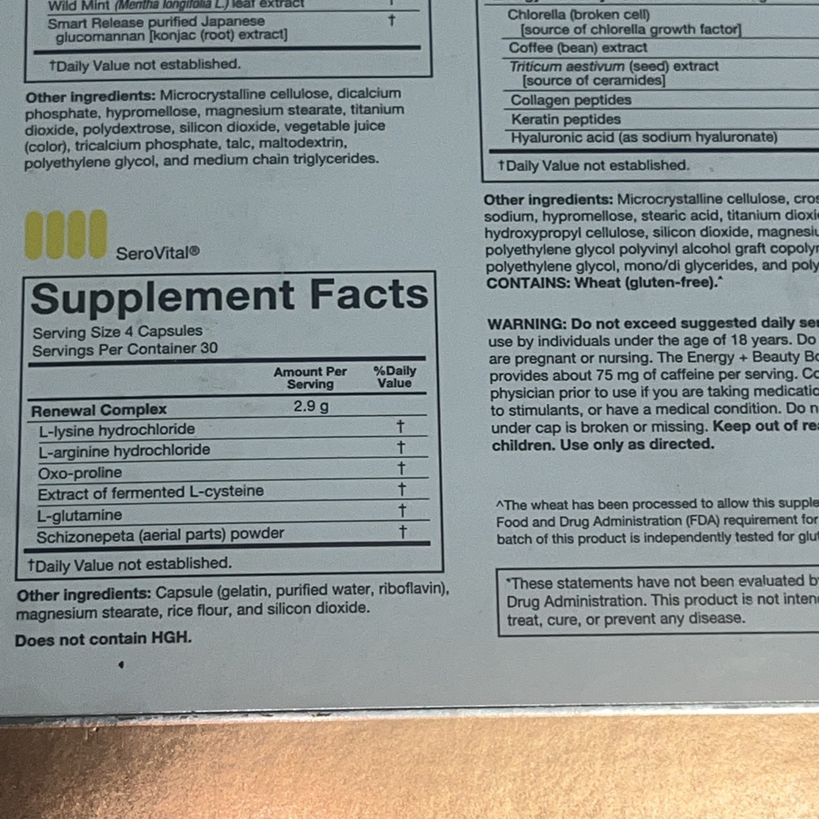 SeroVital Advanced Dietary Supplement 120 Capsules + 60 Tablets