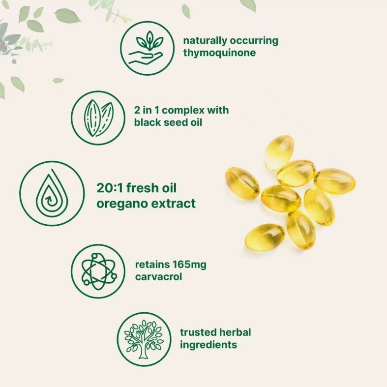Micro Ingredients Black Seed Oil 6,000mg with Oil of Oregano, 300 Softgels