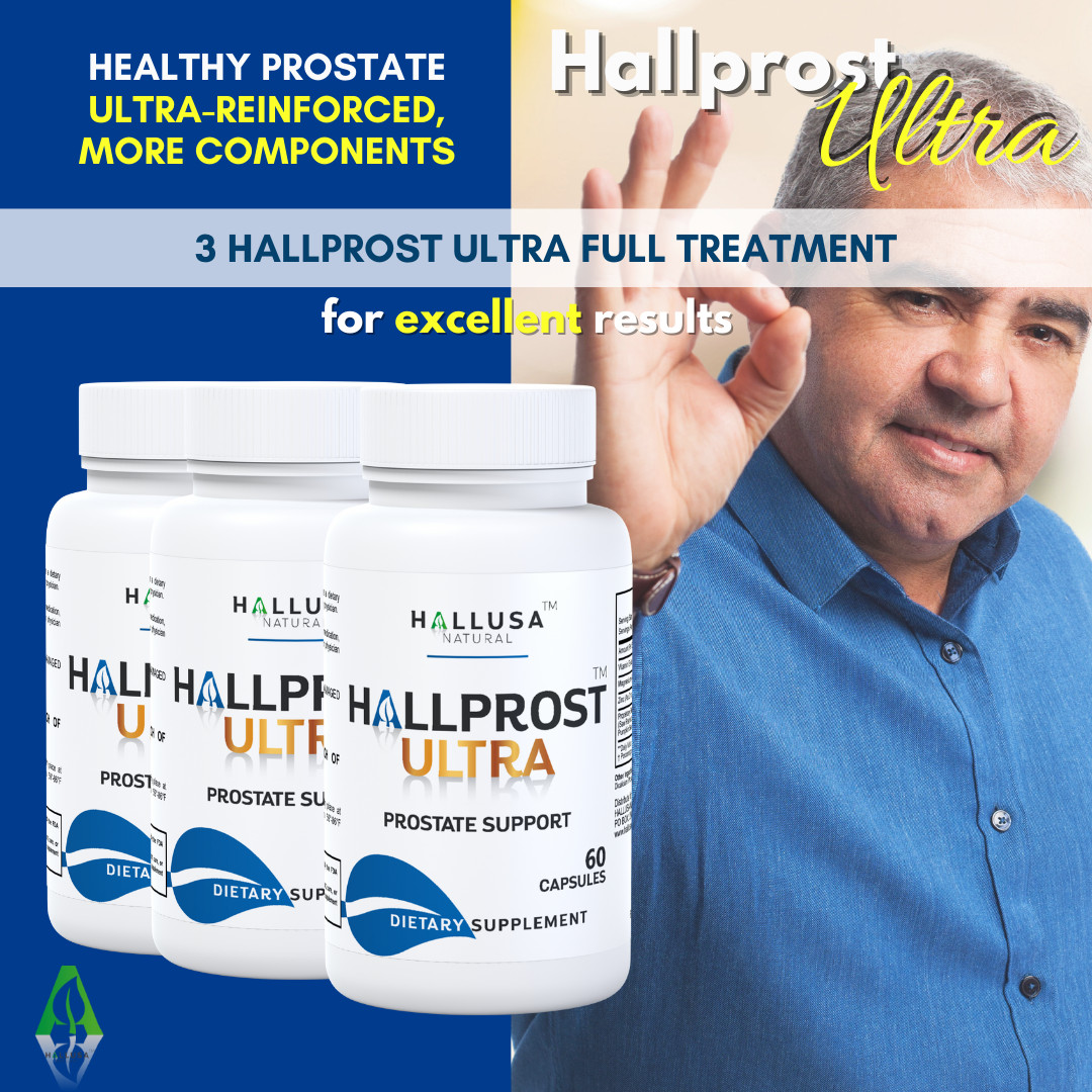 HALLPROST ULTRA – Prostate Health Complex – Urinary Incontinence – 60 Caps