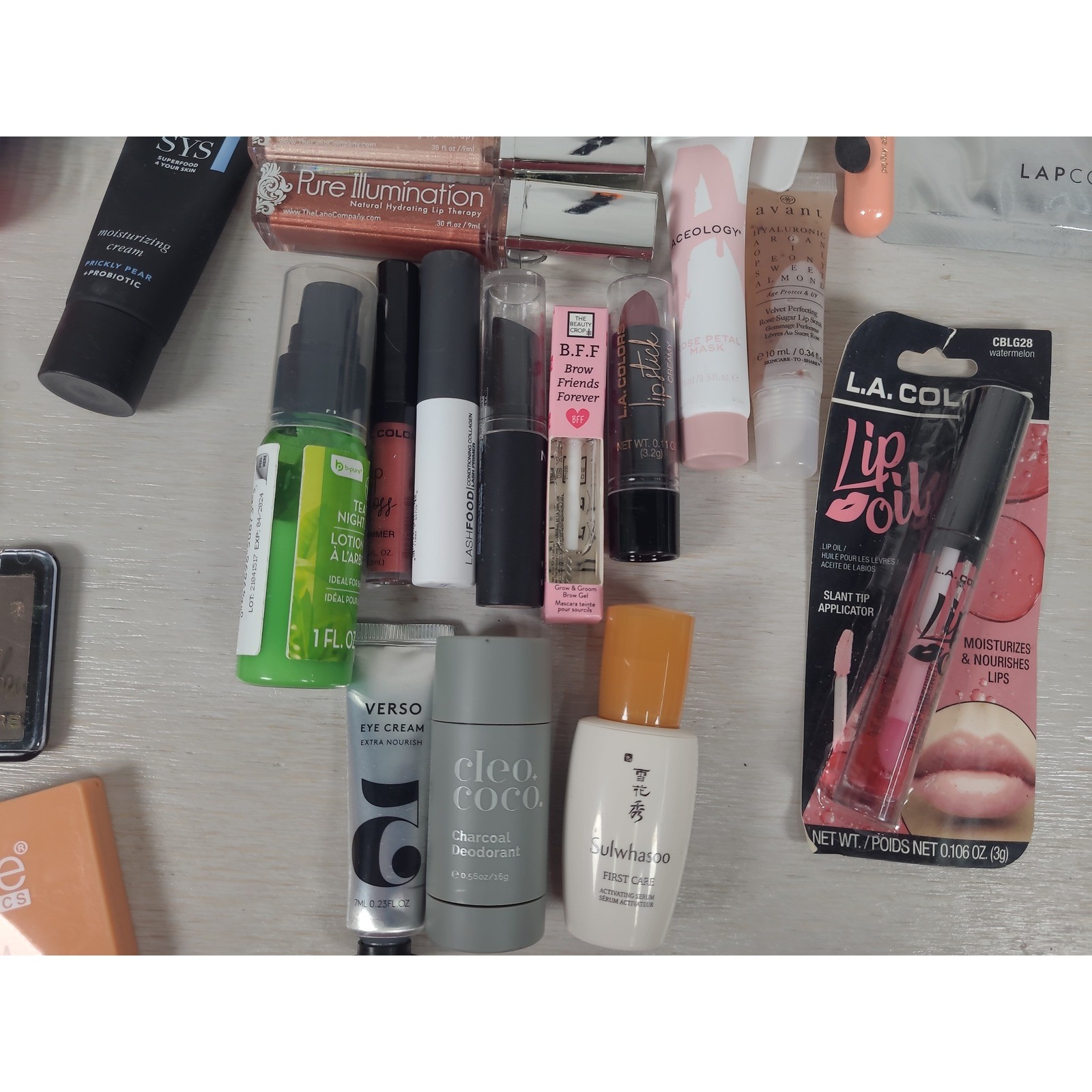 Huge Beauty Skincare Makeup Lot Elemis China Glaze Pixi LA Colors 40+ Pcs Bundle