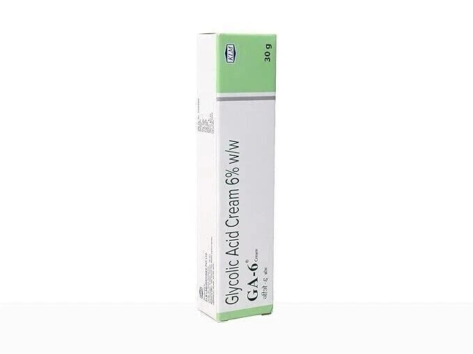 GA-6 Unscented Glycolic Acid Cream 30g – For Skin Exfoliation & Smoothness