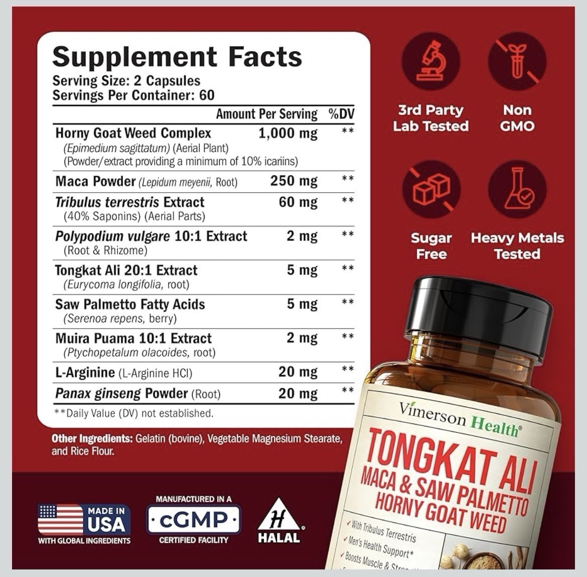 Vimerson Health Maca & Saw Palmetto