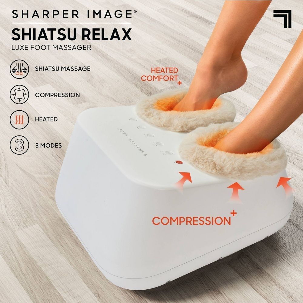 Sharper Image Shiatsu Hand & Foot Spa Massager Heat Vibration Relax Therapy