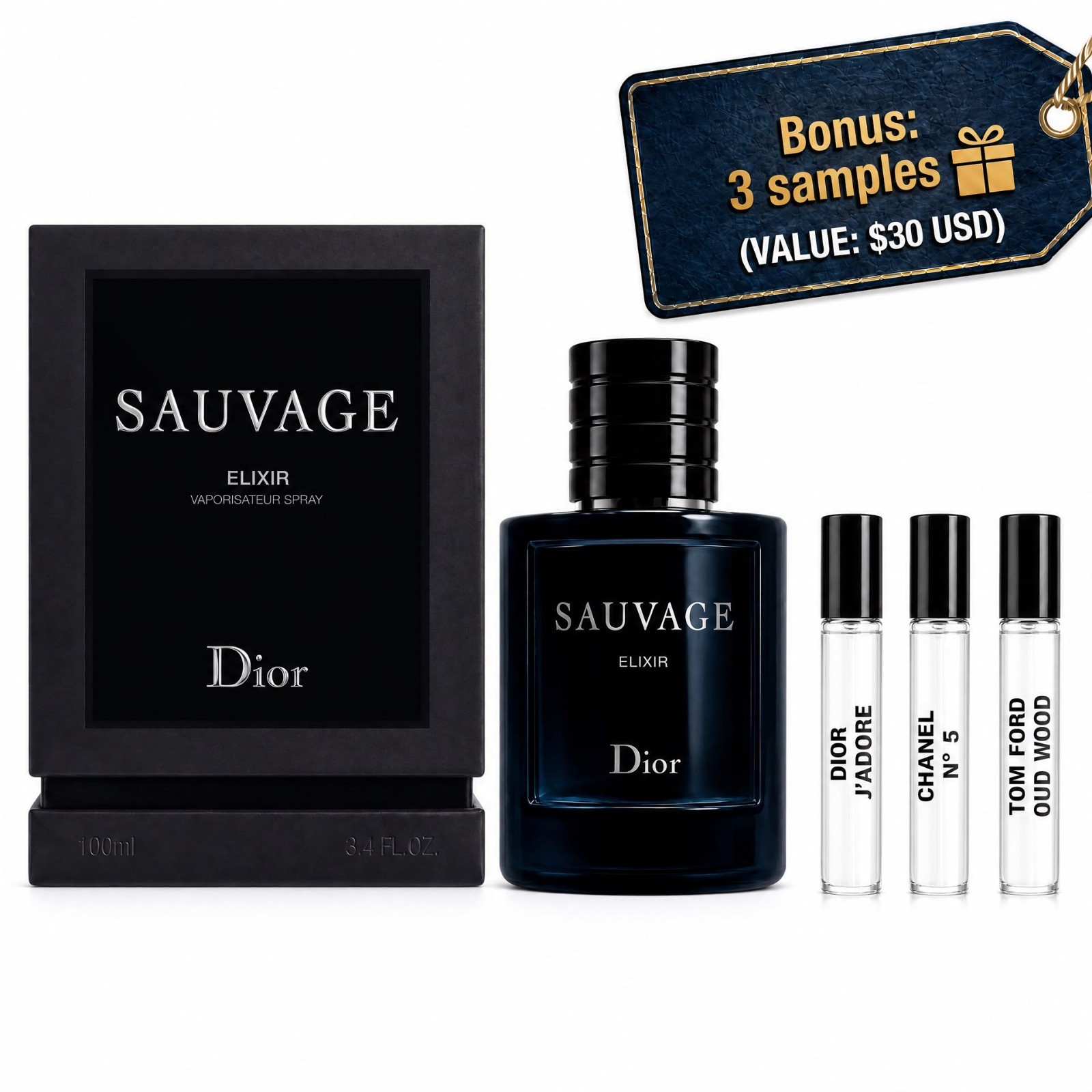 Dior Sauvage Elixir Men’s Fragrance 3.4 oz / 100 ml Spray New In Box