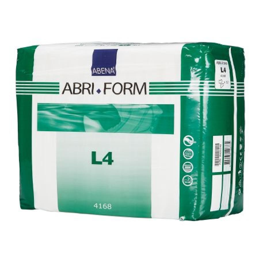 Abri-Form Comfort L4 Briefs Adult Unisex Large 44-60″ Waist Heavy Absorb, 12 Ct