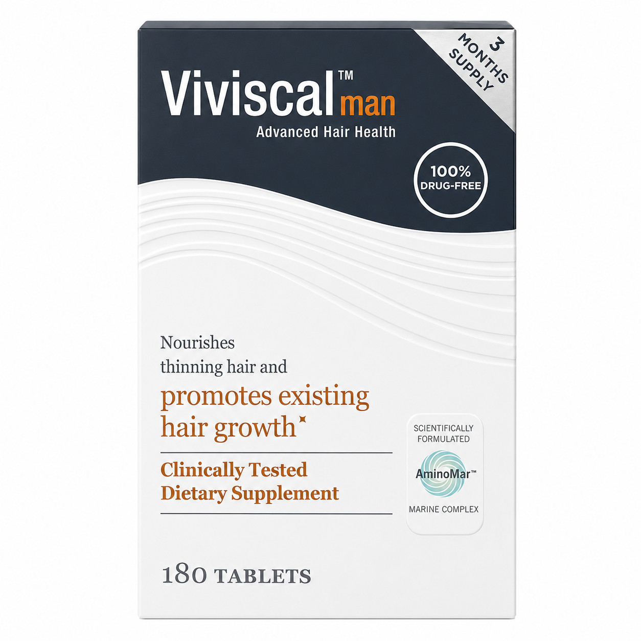 2 Pack 360 Count Viviscal Man Hair Health Supplement Hair Vitamins Exp 2028