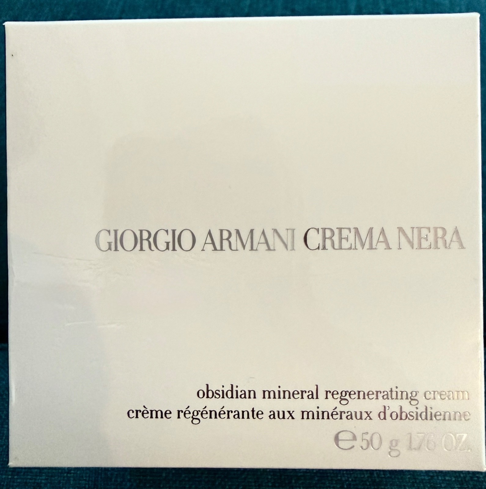 New! Giorgio Armani, Crema Nera obsidian mineral regenerating cream 1.76 oz