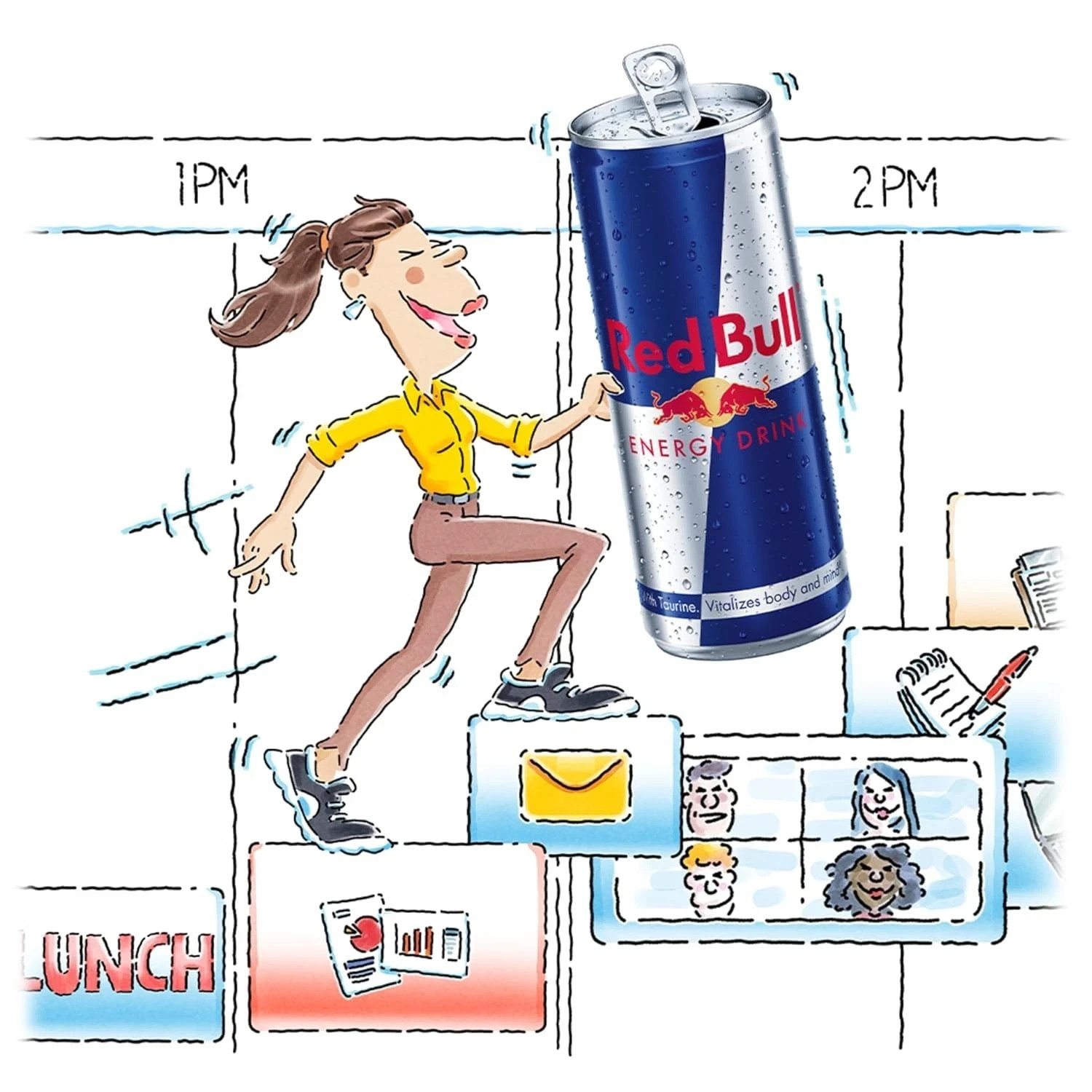 Red Bull Energy Drink with 80mg Caffeine plus Taurine, 8.4 Fl Oz (24 Pack) Cans