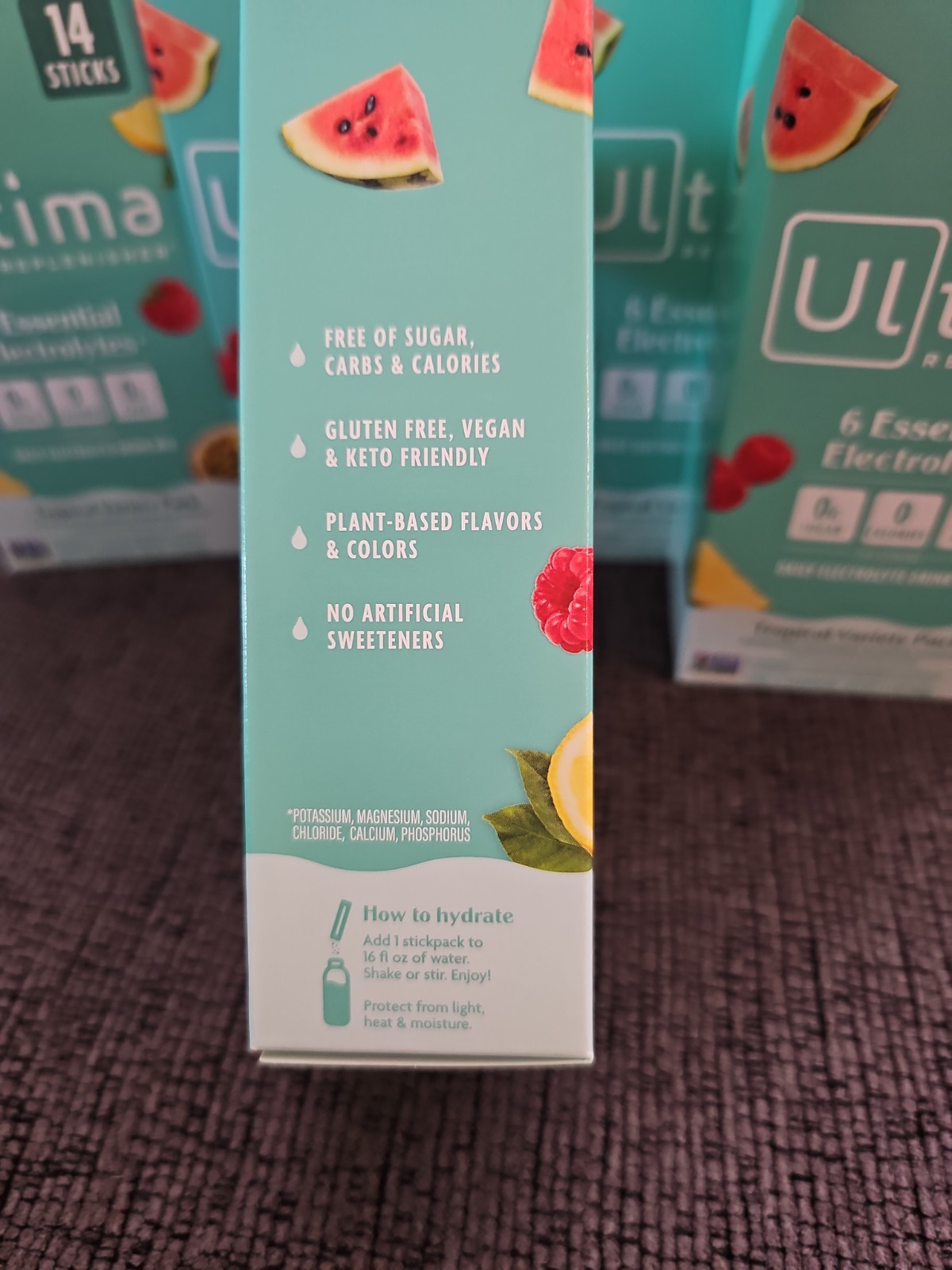 Lot Of 6 Ultima Replenisher Electrolyte Drink Mix Tropical Variety Sugar Free