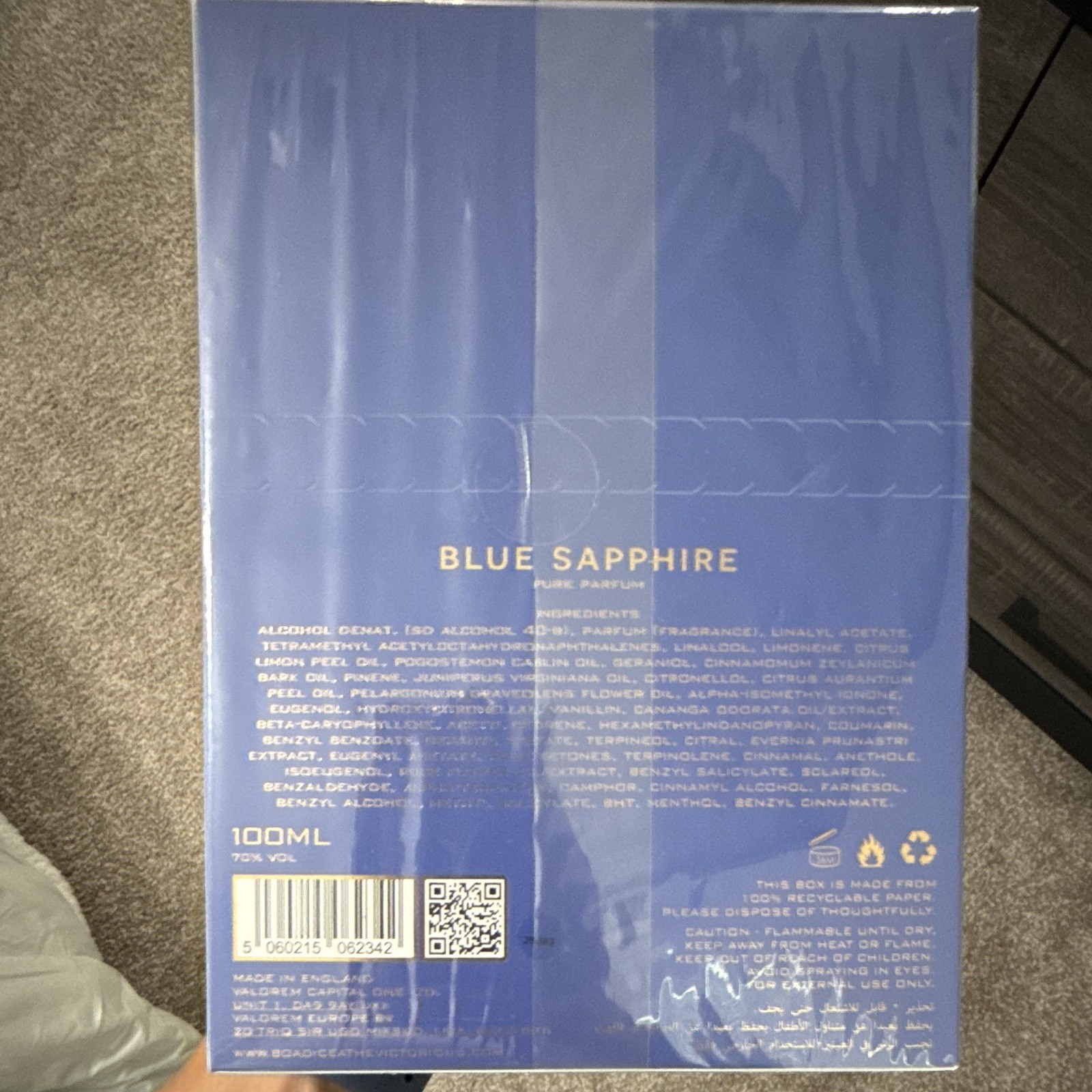 Boadicea the Victorious Blue Sapphire Pure Parfum Spray Regular Size 3.4 fl oz