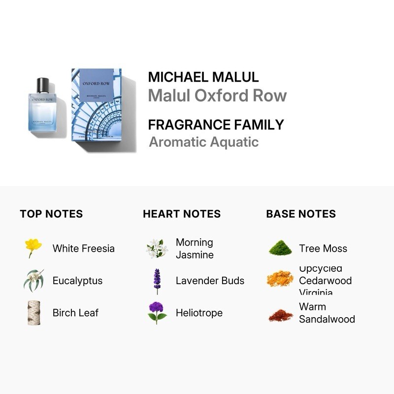Michael Malul London Oxford Row Eau de Parfum Spray 3.4 fl oz Regular Size
