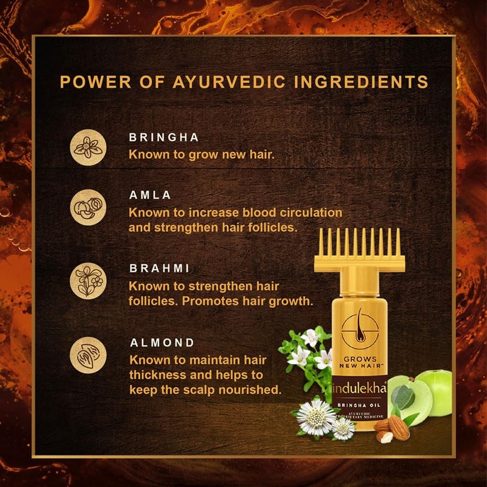Indulekha Bringha Ayurvedic Hair Oil 100ml Hair Fall Control and Hair Growth