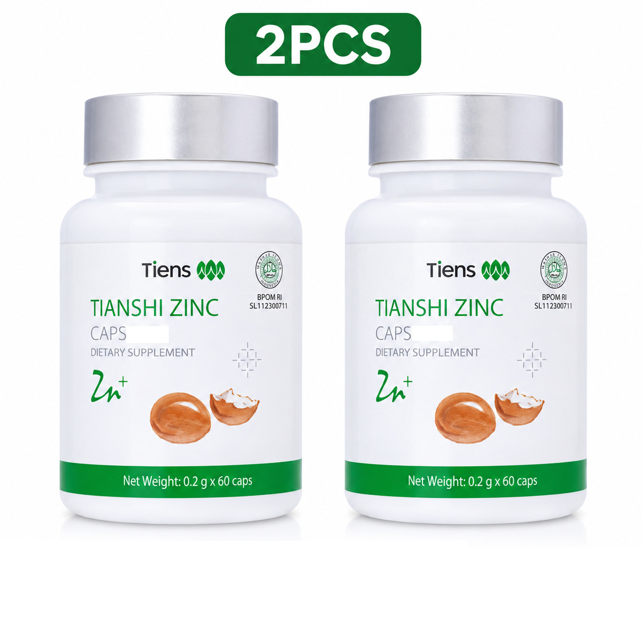 2pcs TIENS Tianshi Zinc Nutritional Supplement 60 Caps