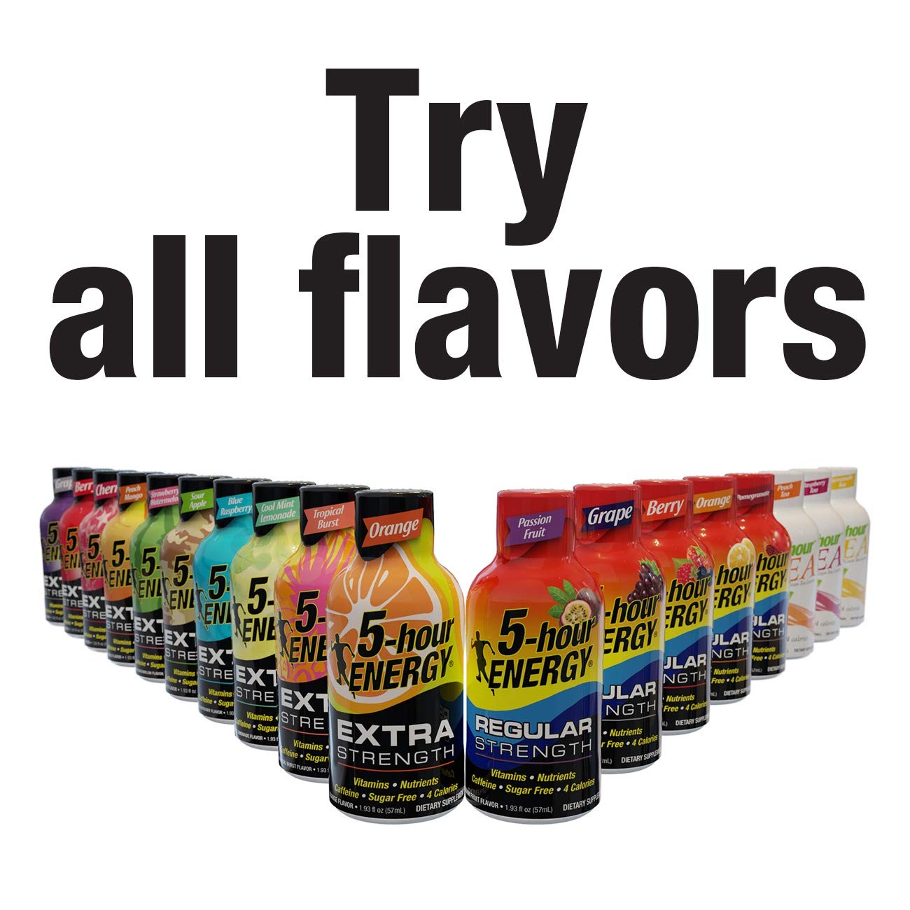 Extra Strength Berry Energy Shot 12 Count 1.93 Oz Energy Drink Shot