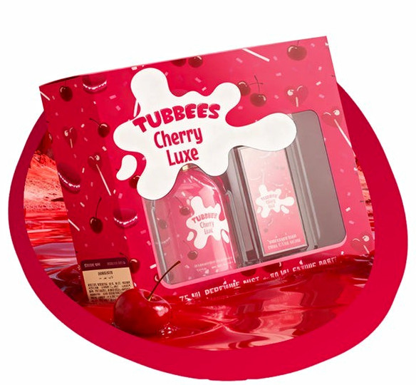 TUBBEES Cherry Luxe Cherry Gift Set Unisex Spray 75 mL Mist + 50 mL EDP
