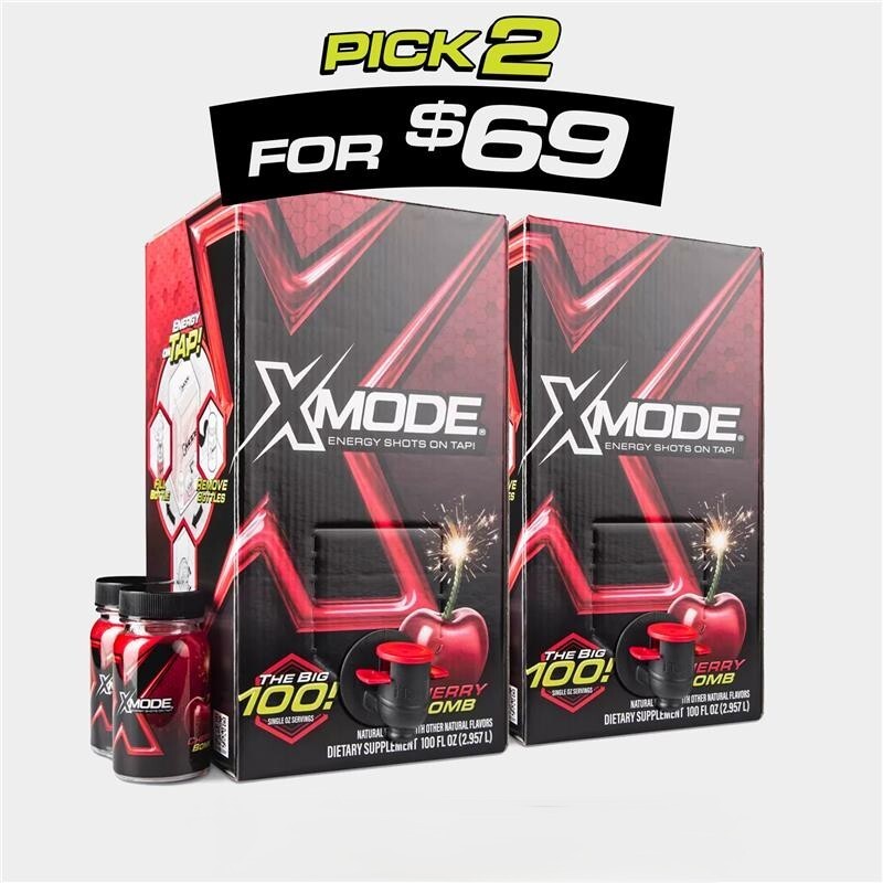 XMODE Bulk Energy Shots – Double Packs – Pick Your Flavor – Compare to Five Hour