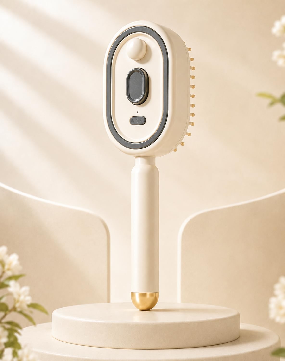 Electric Spray Air Cushion Massage Comb, Self-Cleaning Anti-Tangle Hair Brush