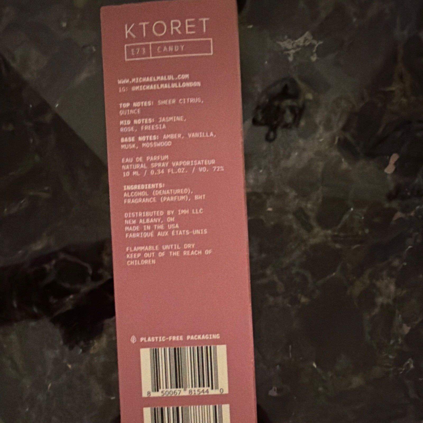 Michael Malul London Ktoret 173 Candy Eau de Parfum Spray Citrus 10ml