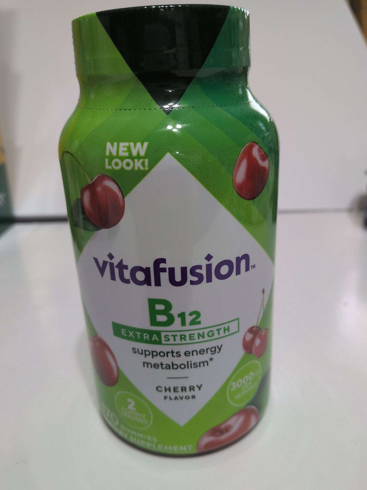 VITAFUSION Extra Strength Vitamin B12 Gummy 3000mcg Per Serving 2 Bottles NEW